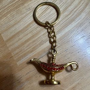 Genie Lamp Rhinestone keychain